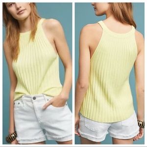 Anthropologie Yellow Zadkine Sweater Tank Top
